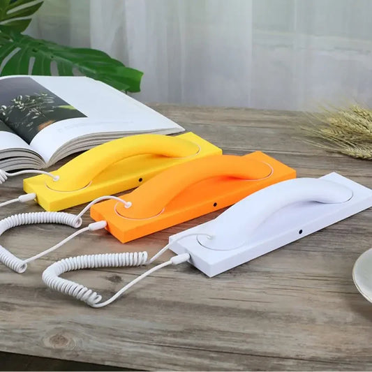 Cell Phone Handset, Retro Telephone Handset with Base