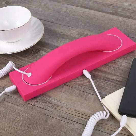 Cell Phone Handset, Retro Telephone Handset with Base